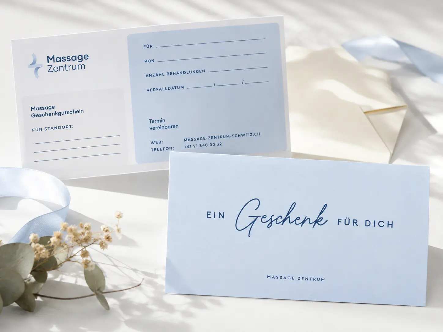 Massage-Gutschein für eine Behandlung im Massage Zentrum Solothurn